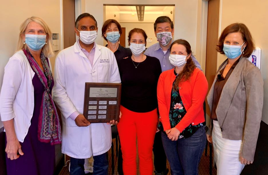 Drs. Havlir, Jain (2021 recipient), Coffey, Christopoulos, Koss, and Luetkemeyer