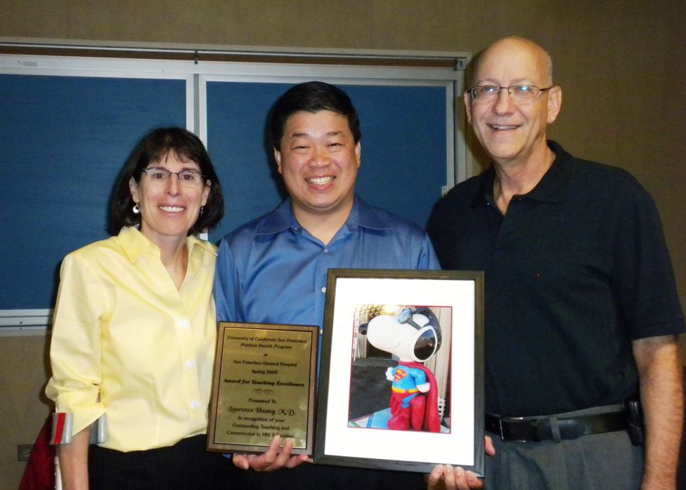 Drs. Newman, Huang (2009 recipient), and Jacobson