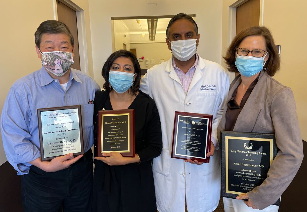 Past recipients – Drs. Huang, Gandhi, Jain, and Luetkemeyer