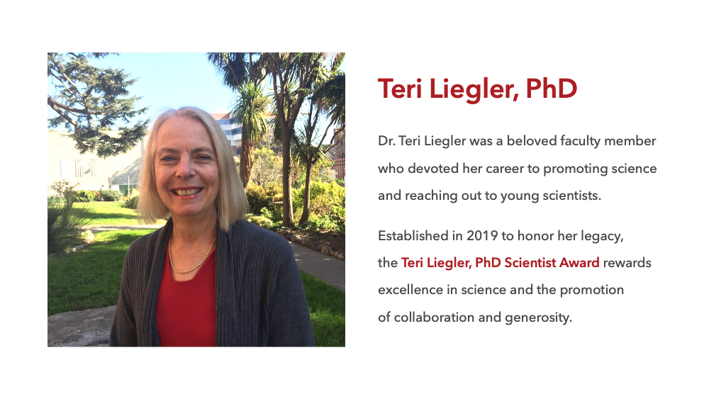 Teri Liegler, PhD Scientist Award